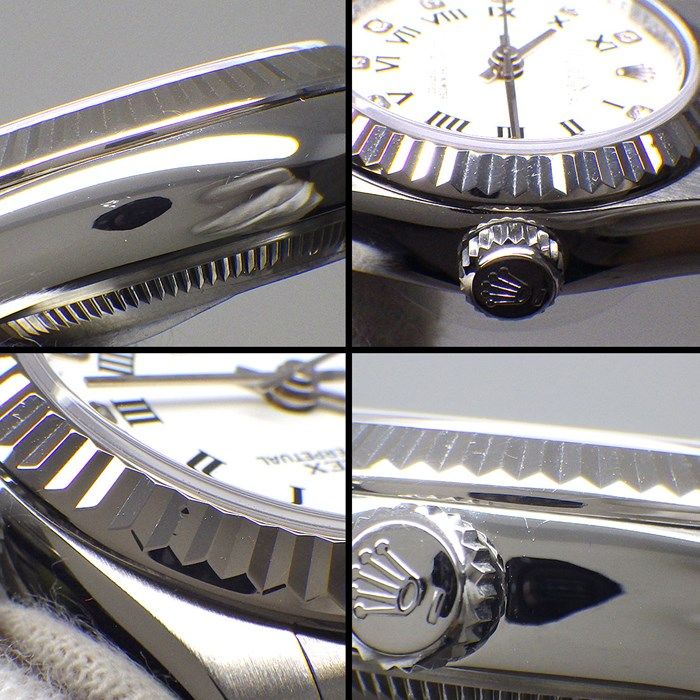 Rolex Datejust 176234G - 2006, Diamond Index, White Dial