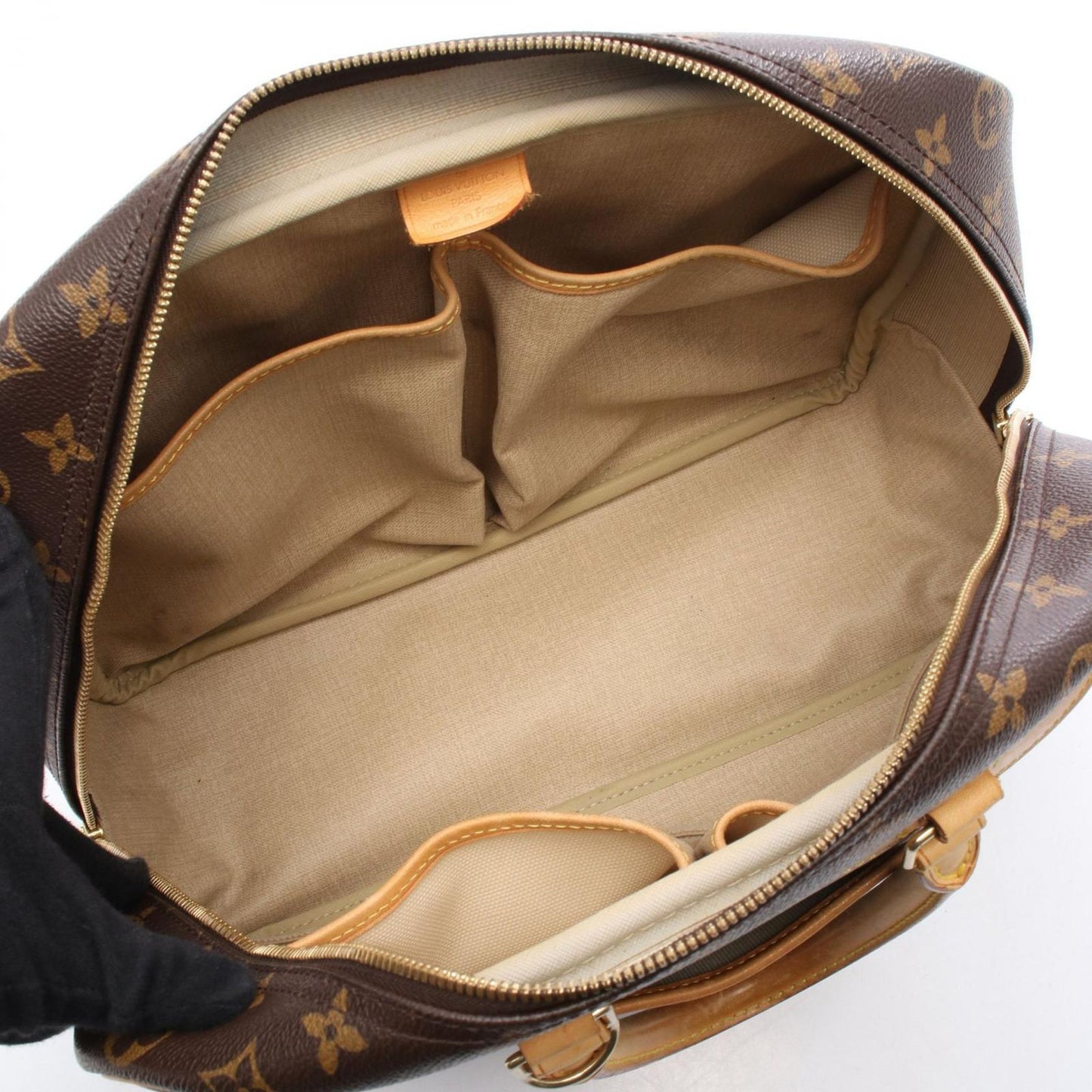 Louis Vuitton Deauville Bowling Vanity Monogram Handbag - Timeless Elegance