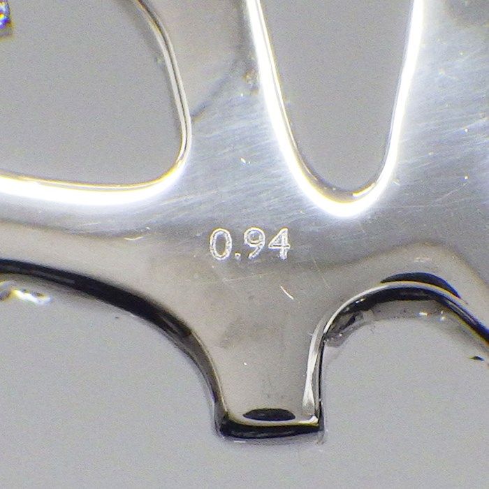 TASAKI Coral Motif Diamond Necklace in K18 White Gold