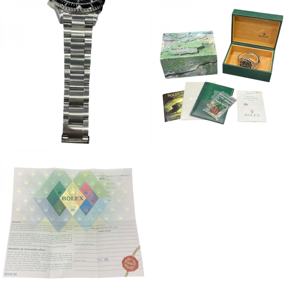 Rolex Submariner 16610 Black Dial Stainless Steel Men's Watch