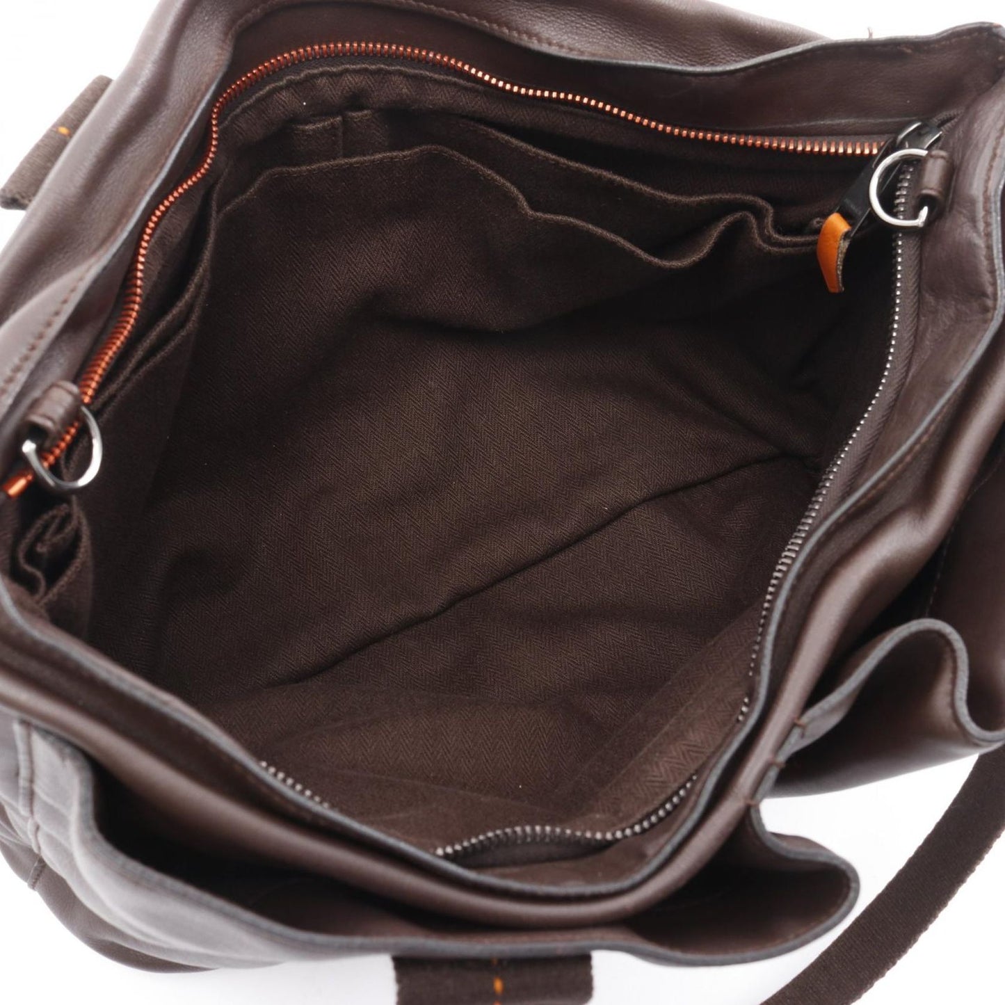 HERMES Caravan Horizontal MM Handbag - Exquisite Brown Leather