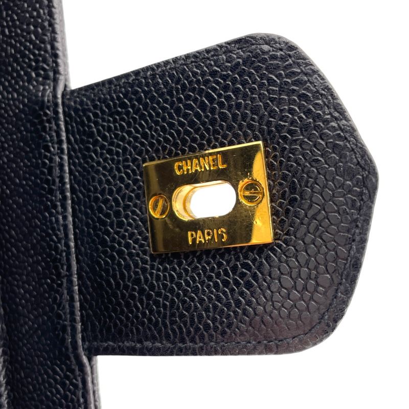 CHANEL Coco Mark Vanity Box Bag A01999 - Black Caviar Skin