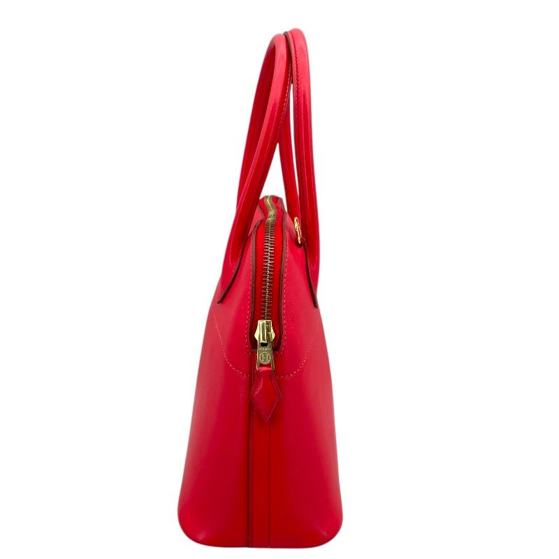 HERMES Bolide 27 in Rouge Vif with Gold Hardware - Exquisite Craftsmanship