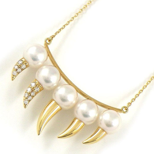 TASAKI Danger Fang Necklace with 7mm Pearl & Diamonds