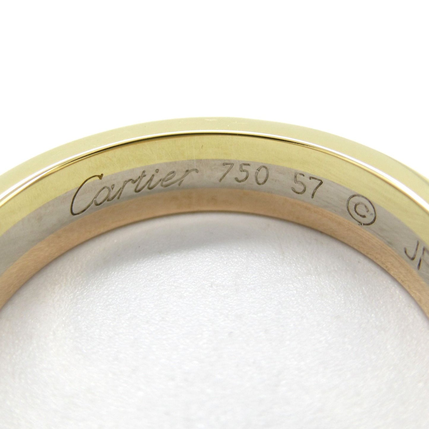 CARTIER Vendôme Ring in K18 Yellow & White Gold - Unisex Elegance