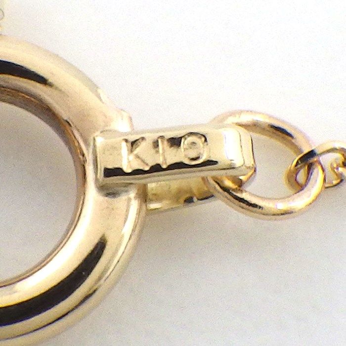 Elegant K10 Yellow Gold Diamond Bracelet with 0.04ct Diamonds