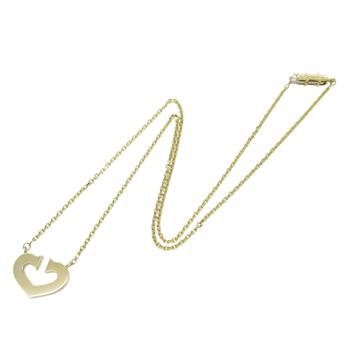 CARTIER C Heart Necklace in K18 Yellow Gold - 40.5cm