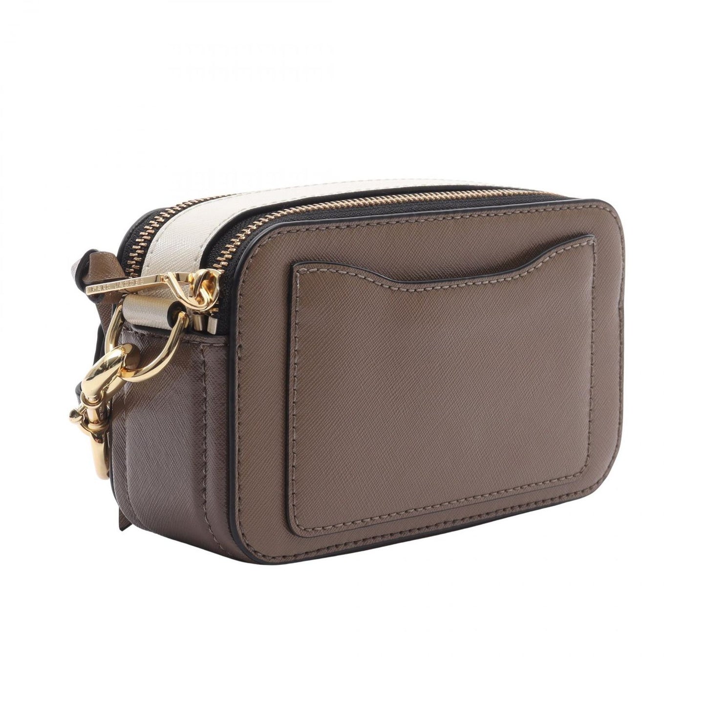 MARC JACOBS Snapshot Shoulder Bag in French Grey/White