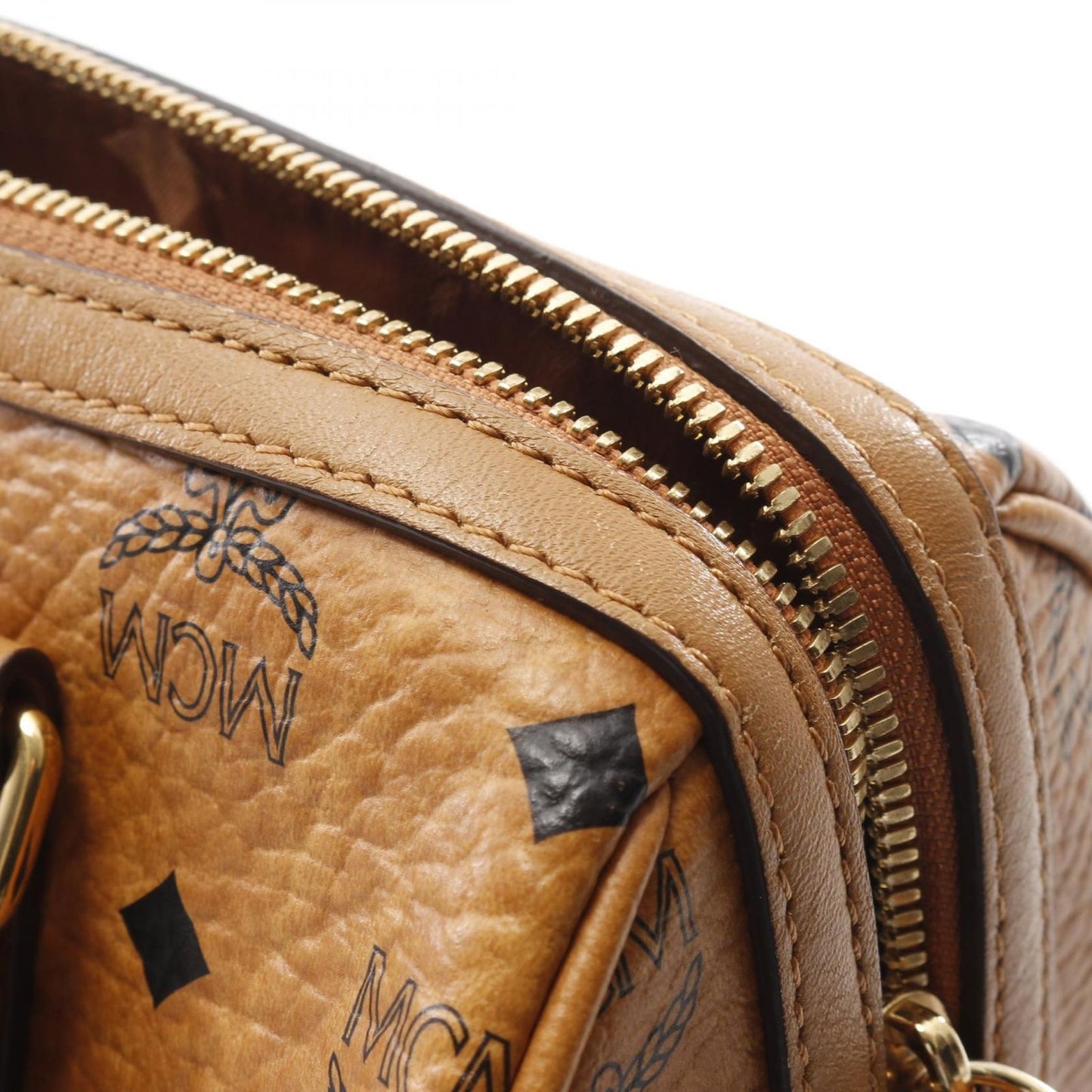 MCM Visetos Tote Bag in Cognac - Timeless Elegance