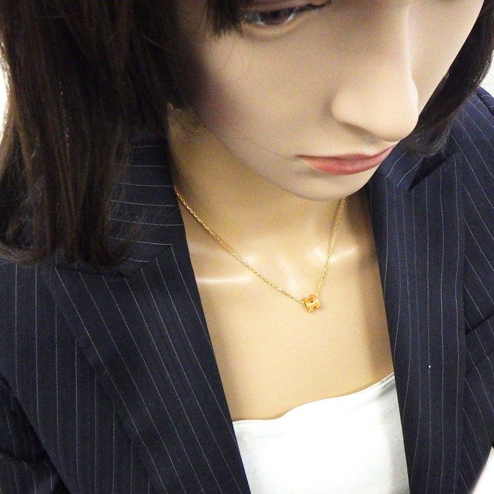 HERMES Mini Pop H Necklace in Orange Soie Lacquer - Exquisite Craftsmanship