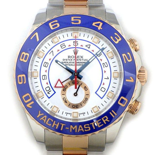 Rolex Yacht-Master II 116681 - Exquisite Chronograph in White Dial