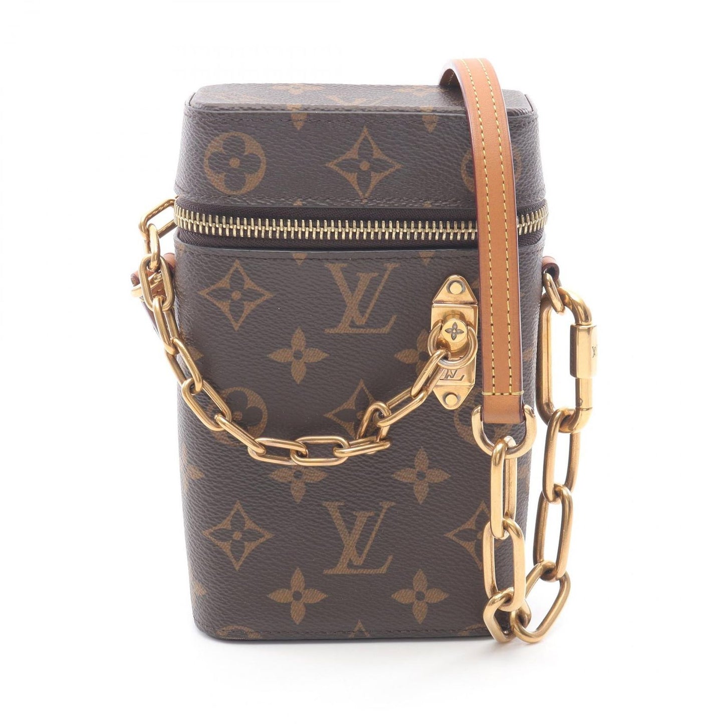 Louis Vuitton Monogram Fawn Box Shoulder Bag - Timeless Elegance
