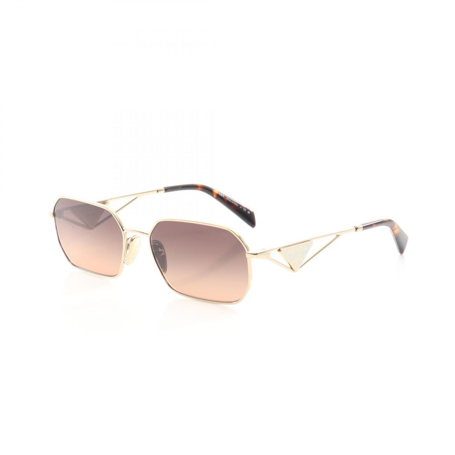 PRADA Brown & Gold Sunglasses - Timeless Elegance