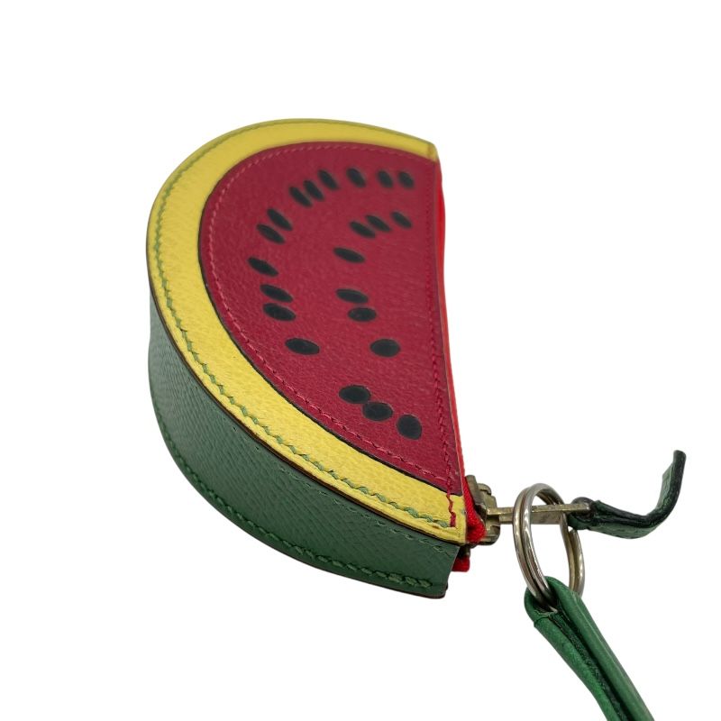 HERMES Tutti Frutti Watermelon Coin Case in Red - Exquisite Craftsmanship
