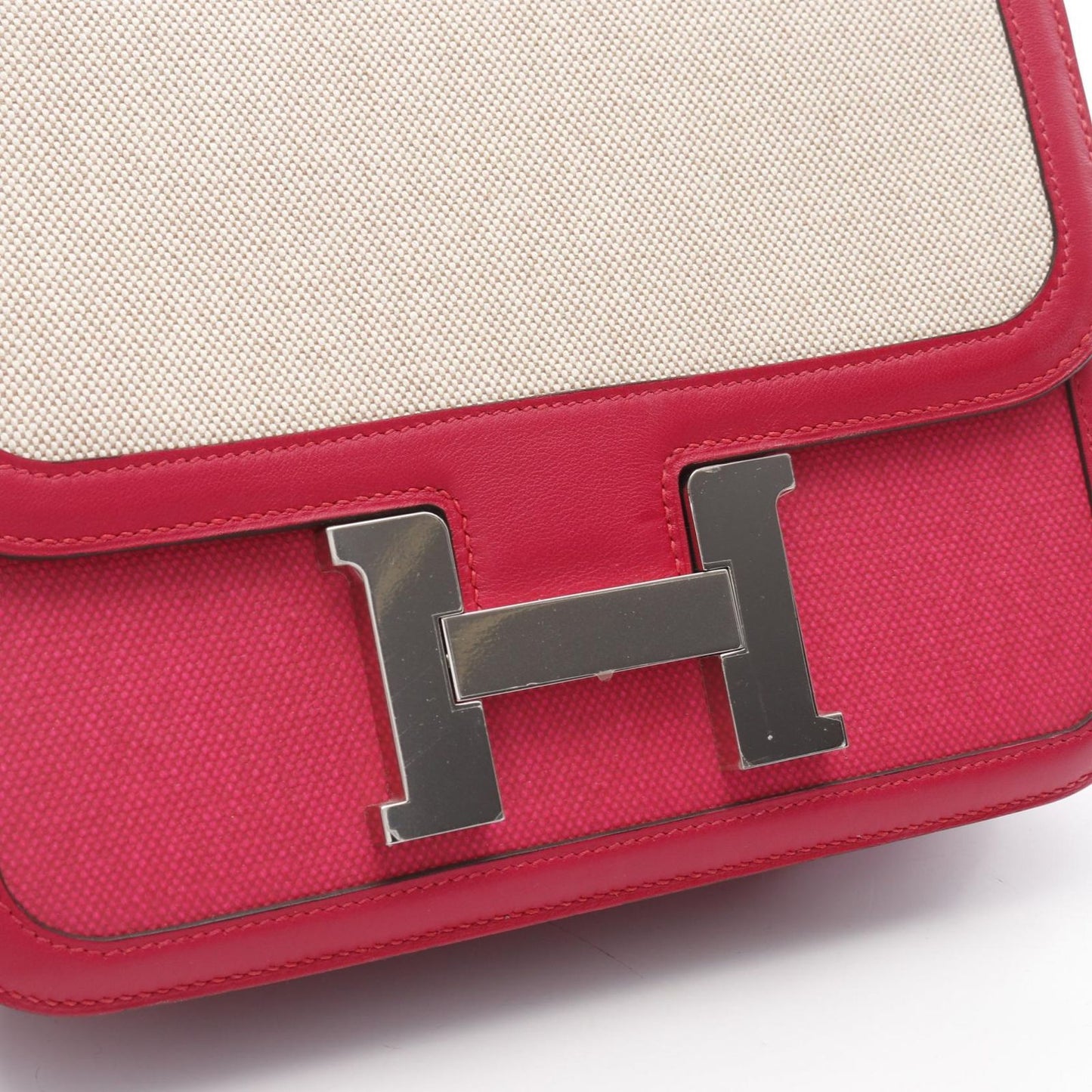 HERMES Constance 3 24 Shoulder Bag in Shocking Pink & Raspberry