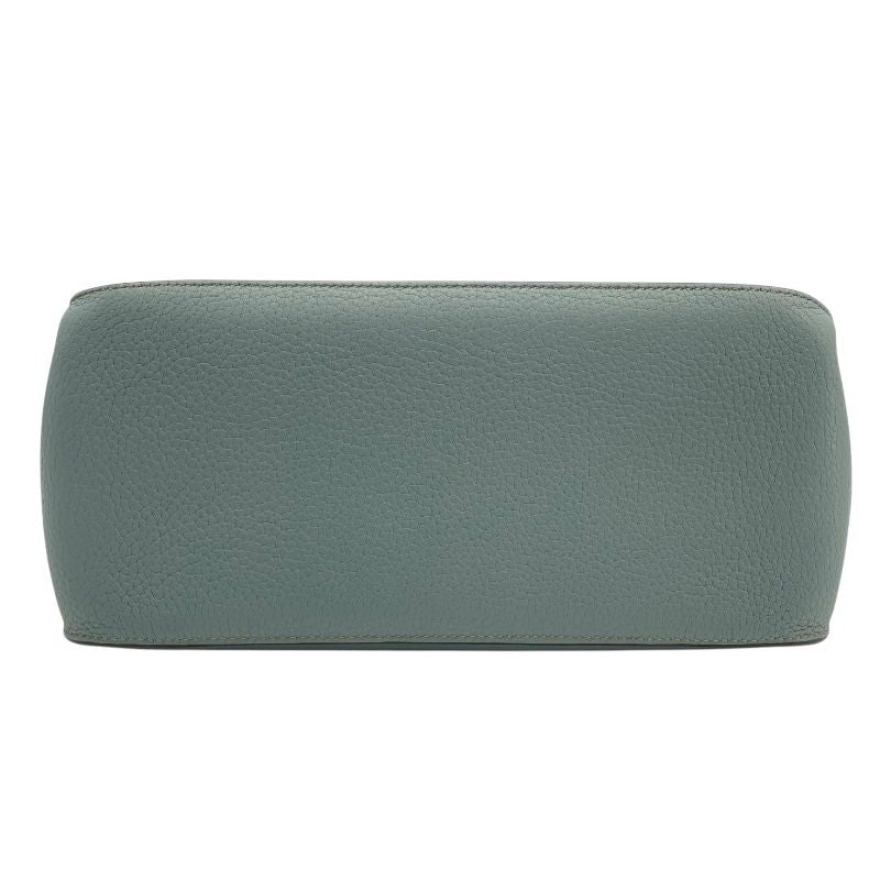 HERMES Gypsière 28 Blue Jean with Silver Hardware - Exquisite Craftsmanship