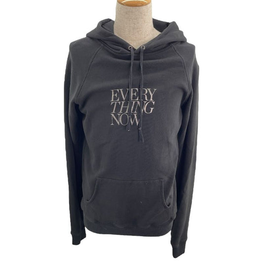 SAINT LAURENT Logo Hoodie in Black Cotton - Size M