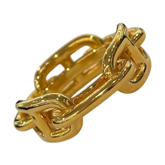 HERMES Rugade Scarf Ring in Gold Metal - Unisex Luxury Accessory