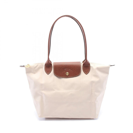 Longchamp Le Pliage Original M Tote Bag - Beige/Brown Canvas