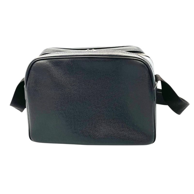 Louis Vuitton Reporter M30152 Black Taiga Leather Shoulder Bag