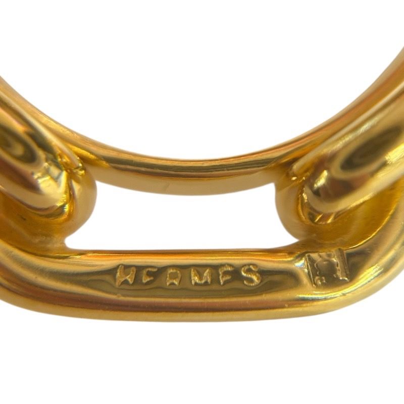 HERMES Rugade Scarf Ring in Gold Metal - Unisex Luxury Accessory