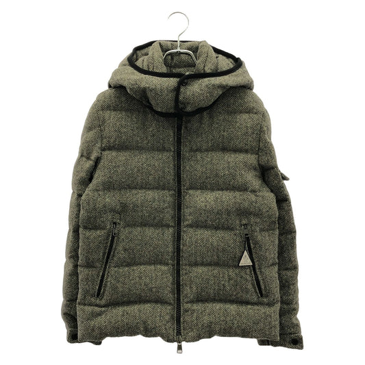 MONCLER Beige Wool Down Jacket - Timeless Elegance