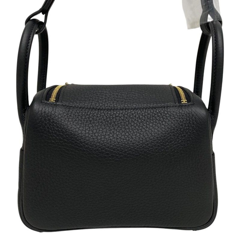 HERMES Lindy Mini K刻 Black & Gold Hardware - Exquisite Luxury Handbag