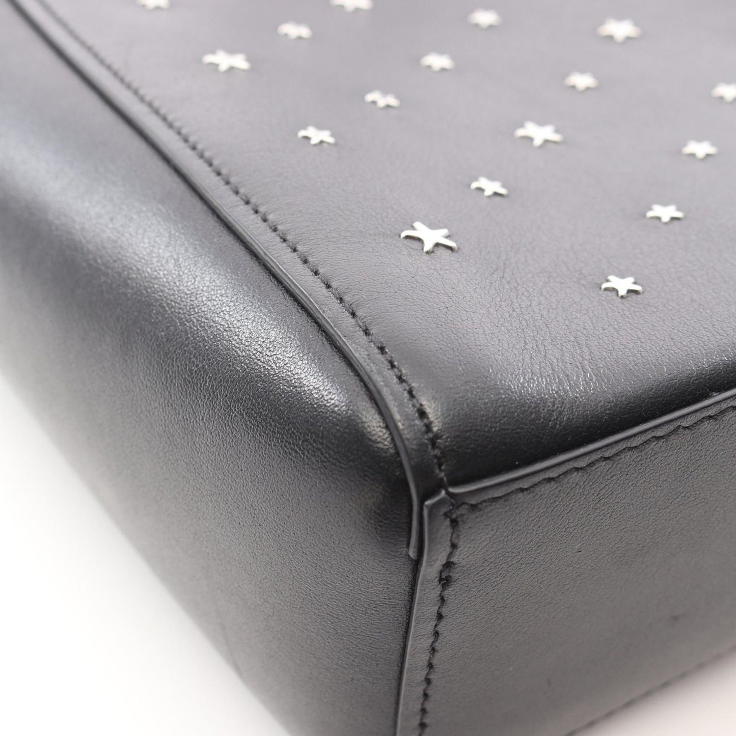 Jimmy Choo Bria Tote N/S Black Leather Star Studded Bag