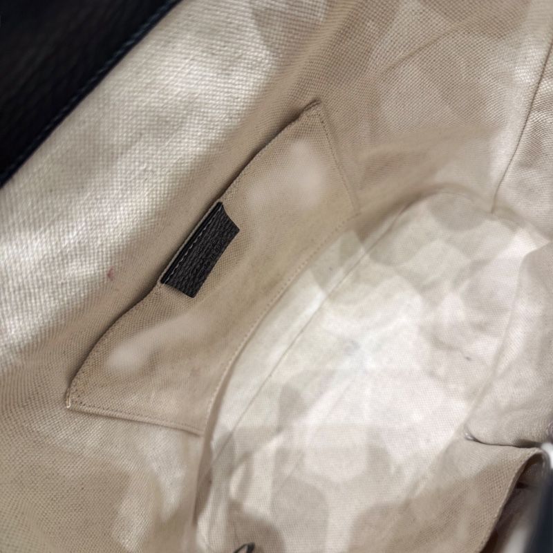 GUCCI Bamboo Backpack in Black Leather - Timeless Elegance