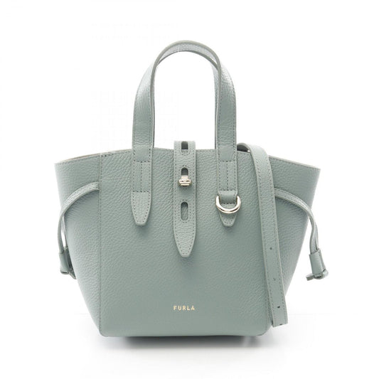 Furla Mint Green Leather Handbag - Timeless Elegance