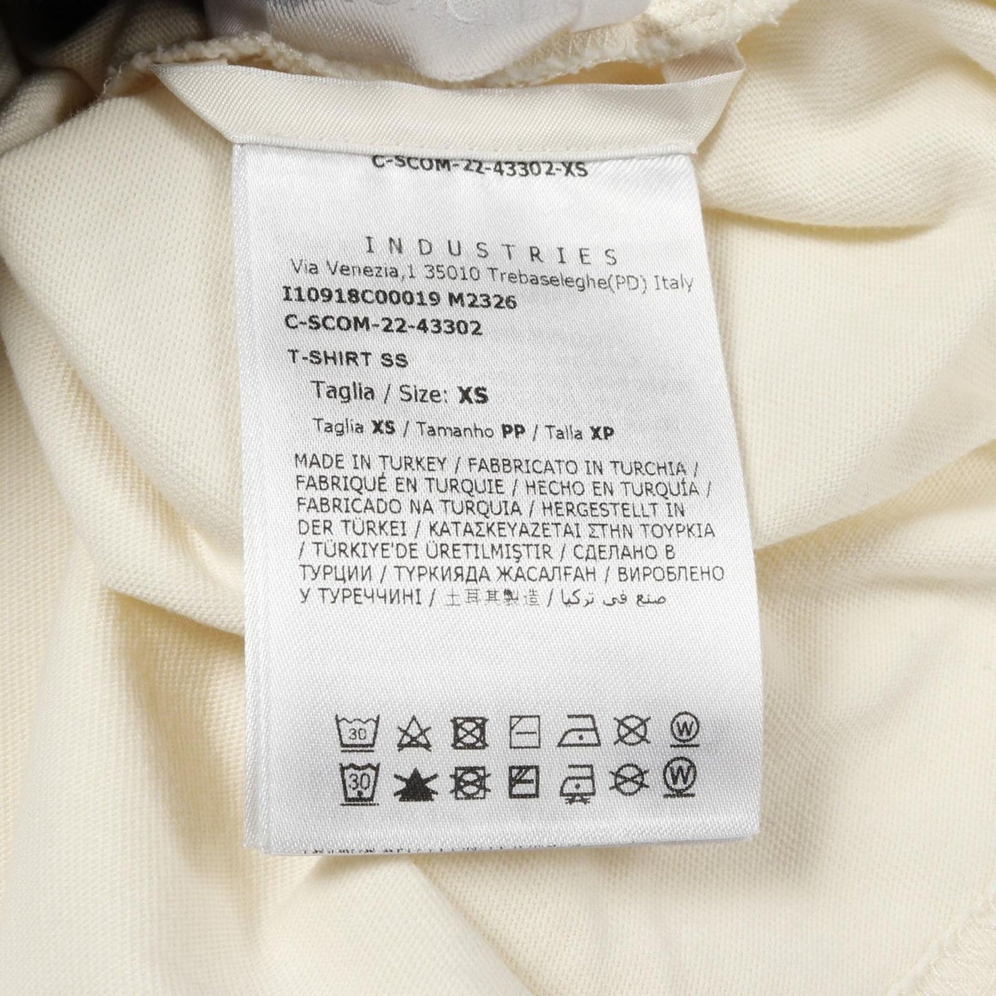 MONCLER Logo Cotton T-Shirt in Ivory - Exclusive Luxury Wear