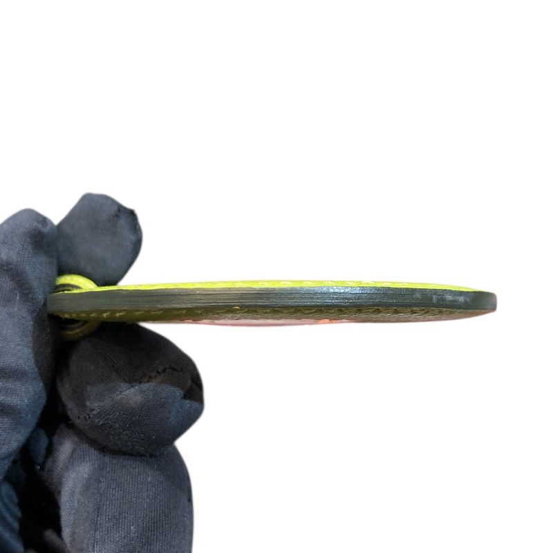 HERMES Anise Green Sheepskin Loupe Necklace - Unisex Elegance