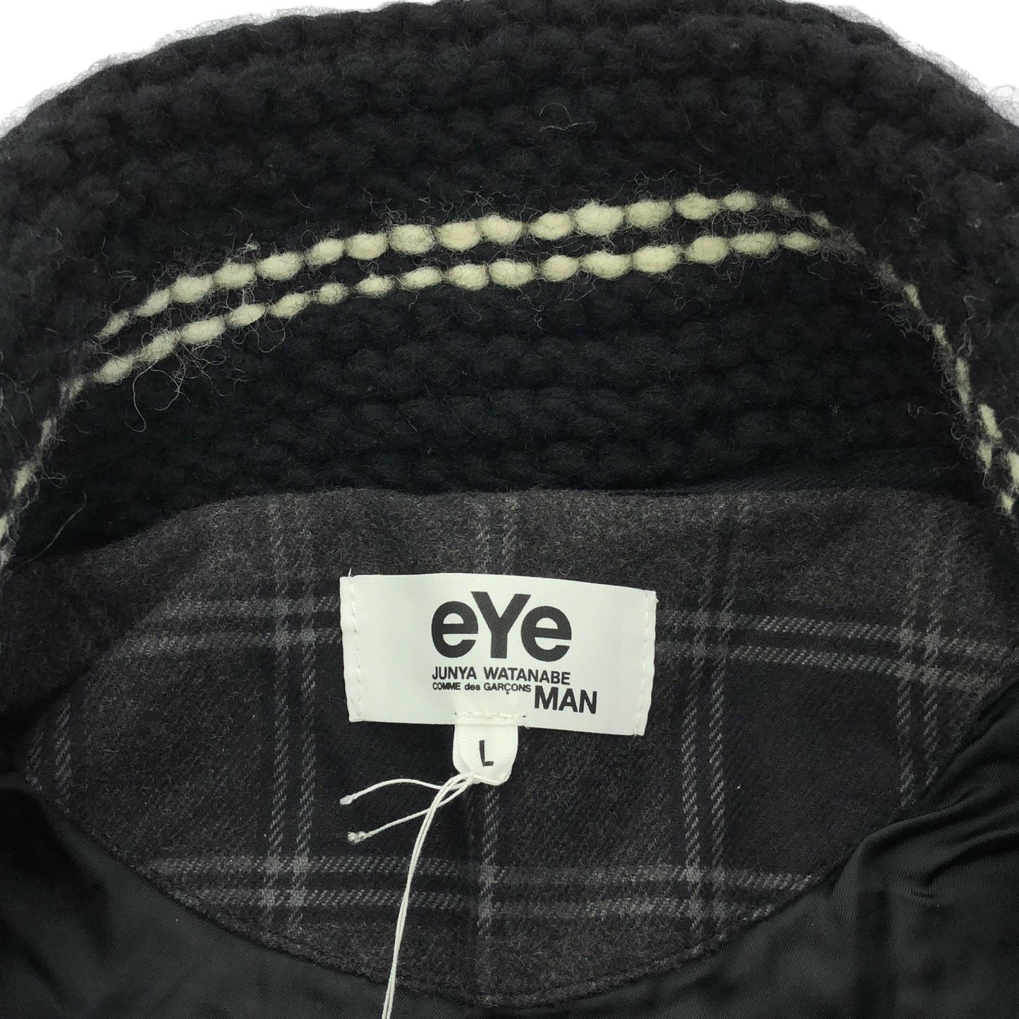 eYe COMME des GARCONS JUNYA WATANABE MAN Black Leather Jacket