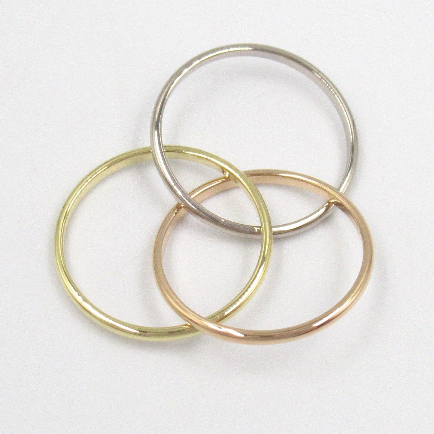 CARTIER Trinity Ring SM in K18 Yellow, White & Pink Gold