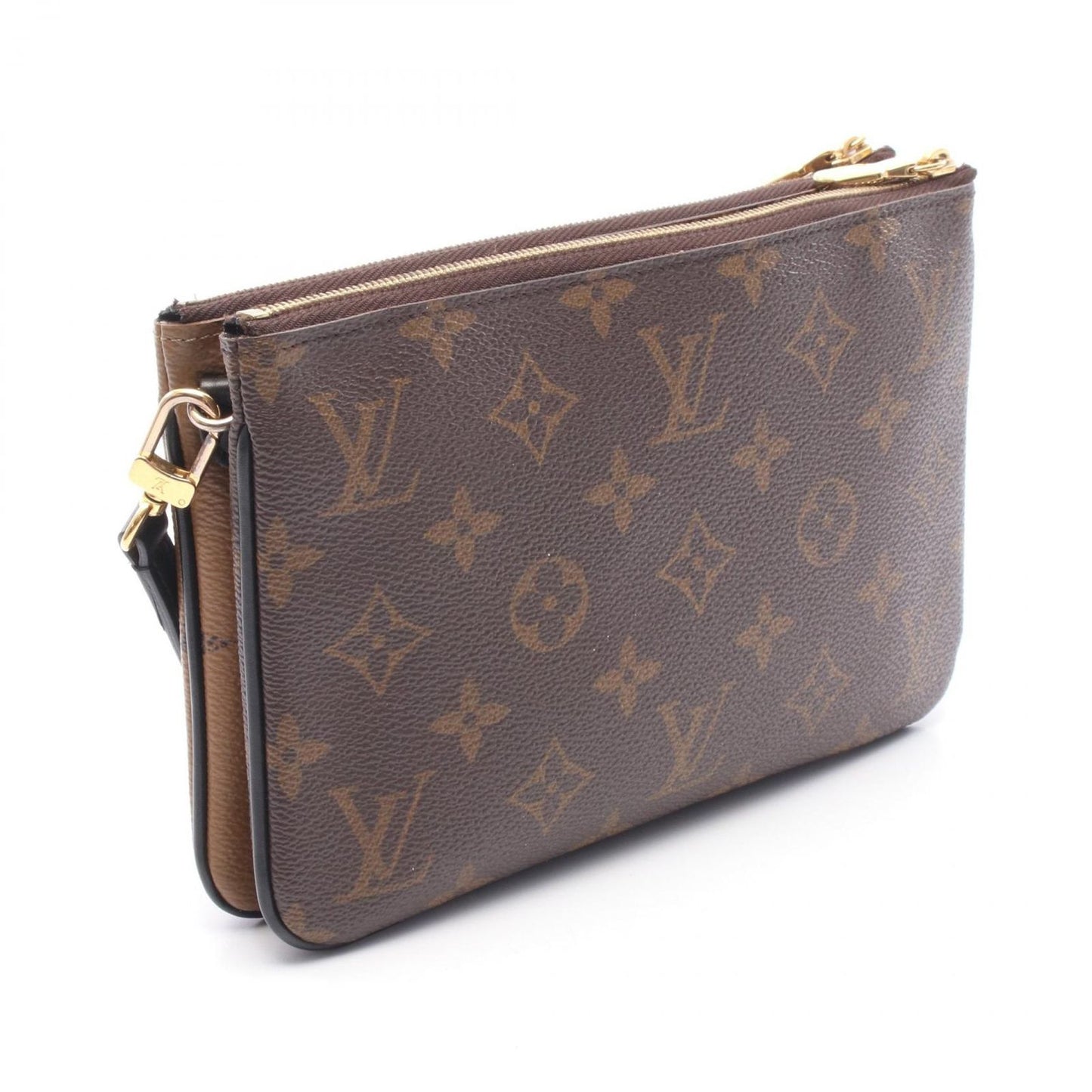 Louis Vuitton Monogram Giant Reverse Double Zip Shoulder Bag