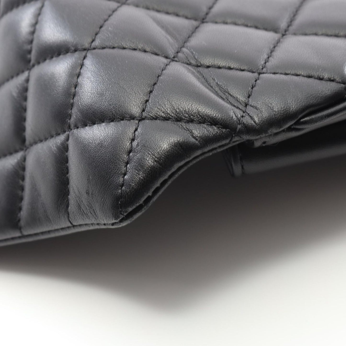 CHANEL Matelassé Clutch Bag in Black Lambskin - Timeless Elegance