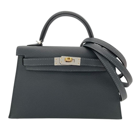 HERMES Mini Kelly 2 W刻 Grimitist Gold & Silver Hardware