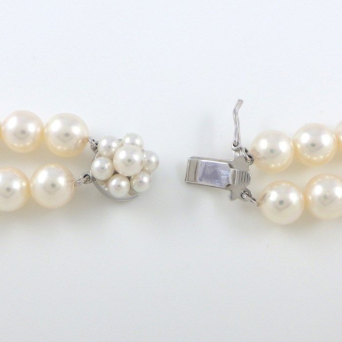TASAKI Akoya Pearl Necklace & Earring Set in White Gold