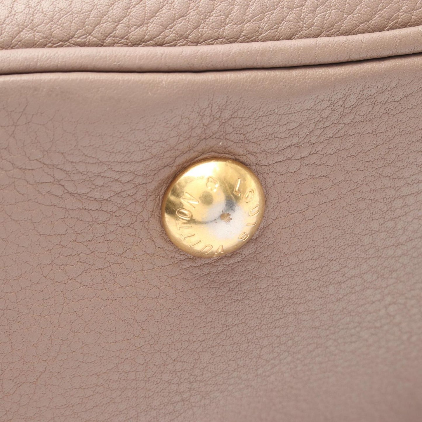 Louis Vuitton Solar PM Mahina Shoulder Bag in Taupe Leather