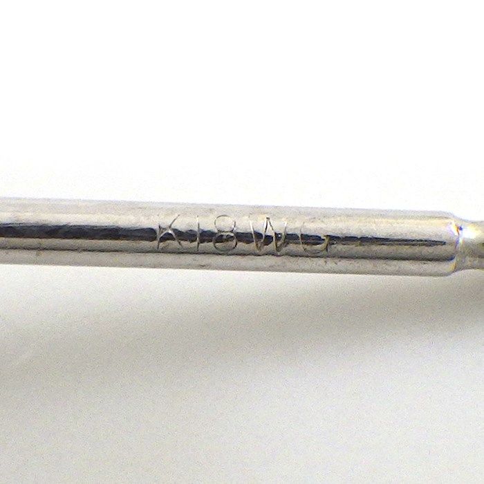 Heart Motif Diamond Drop Earrings in K18 White Gold - 0.93ct