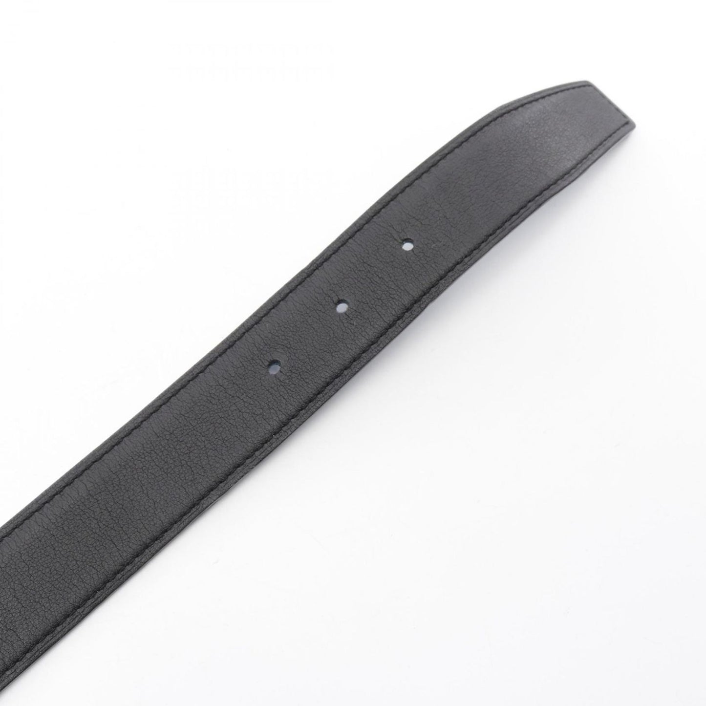 HERMES Constance H Belt in Blue Jean/Black Leather - Timeless Elegance