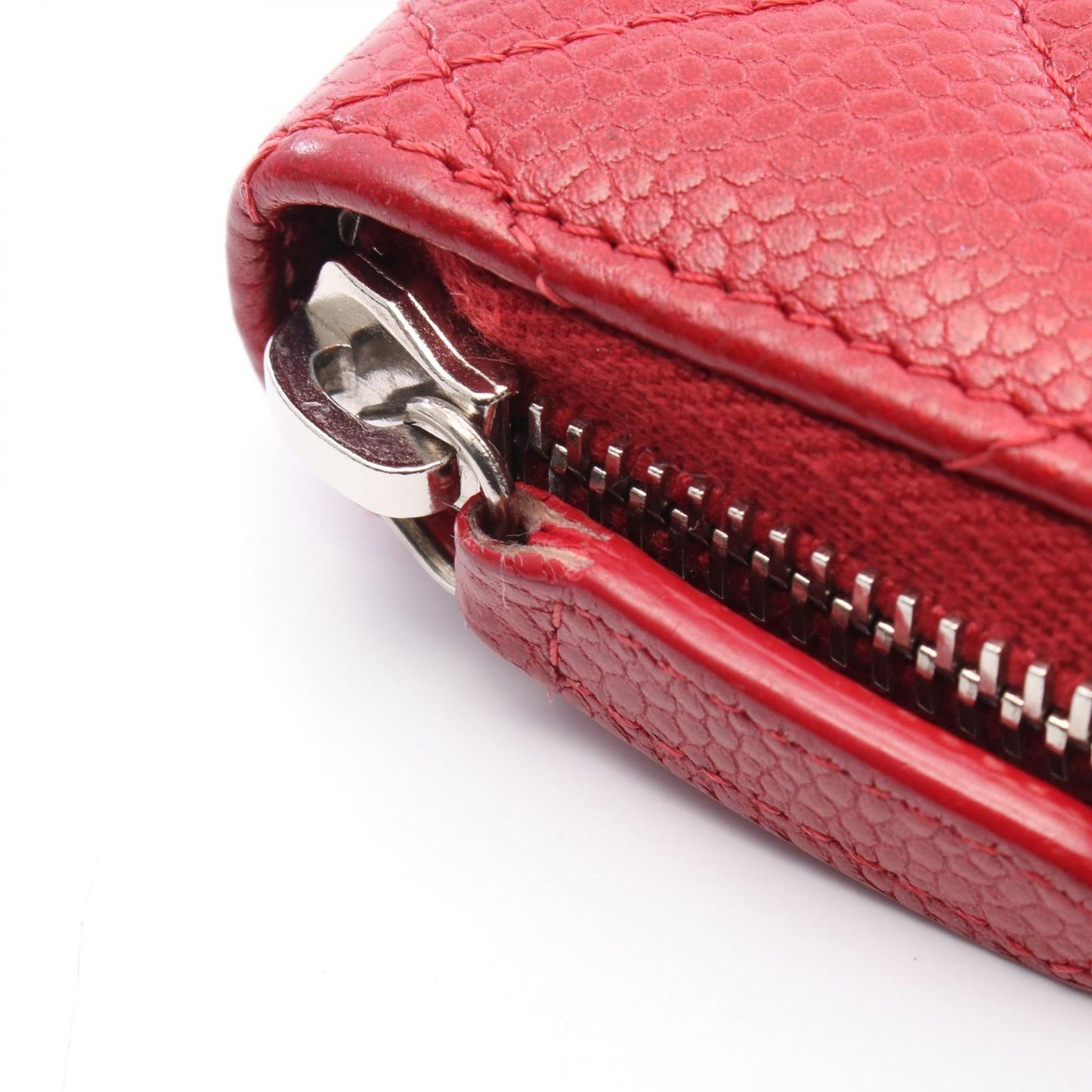CHANEL Classic Zip Coin Purse in Red Caviar Leather