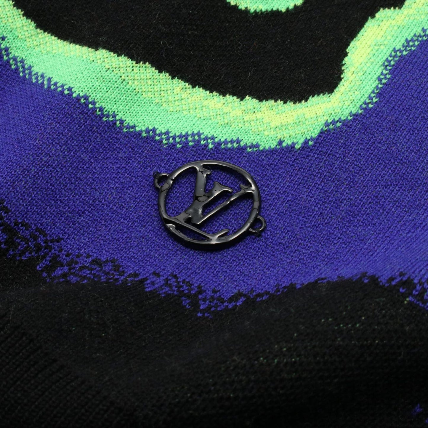 LOUIS VUITTON Multicolor Wool Knit Sweater - Size S