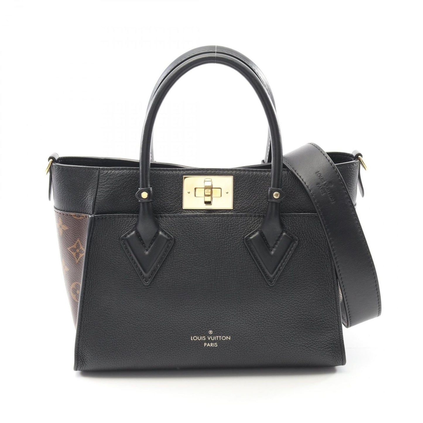 Louis Vuitton OnMySide PM Monogram Noir Handbag - Timeless Elegance