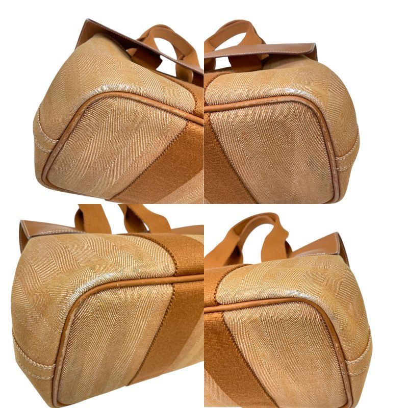 HERMES Valparaiso PM Handbag in Gold with Silver Hardware