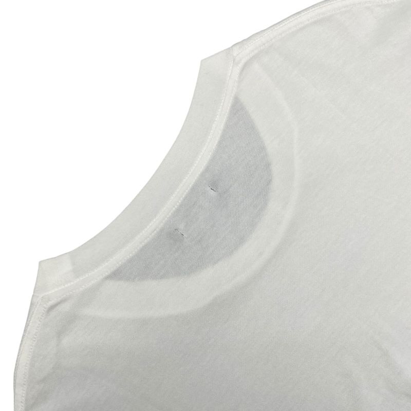 CHRISTIAN DADA White Rose Print Cotton T-Shirt for Men