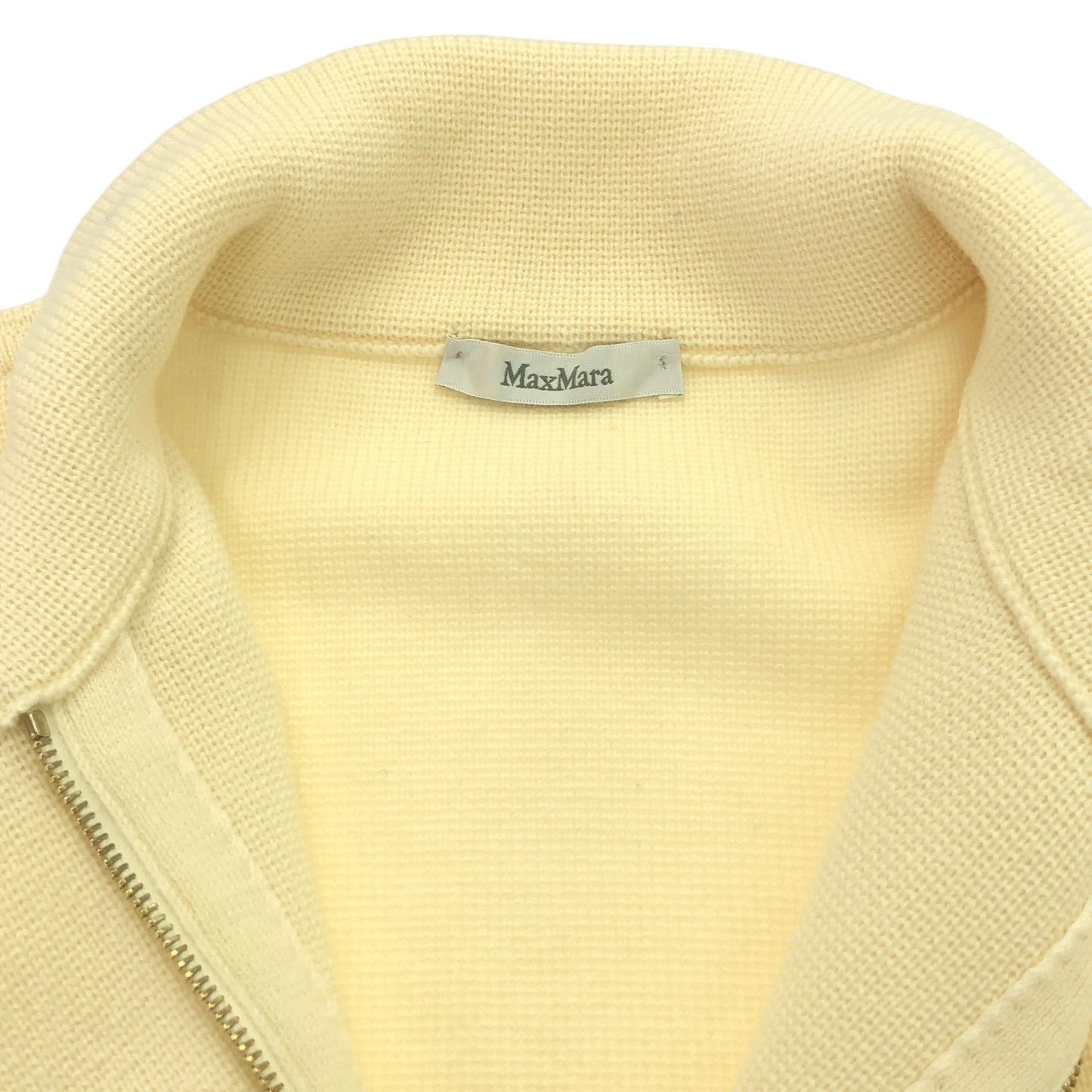 MAX MARA Ivory Wool Cardigan - Timeless Elegance