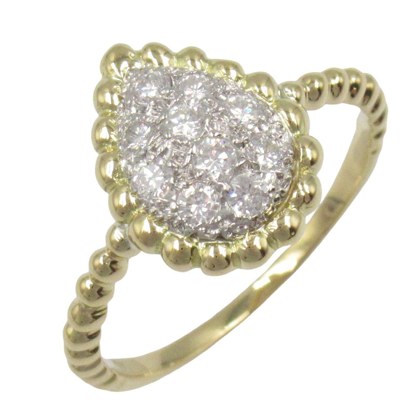 Exquisite K18 Yellow Gold Diamond Ring - 0.27ct Elegance