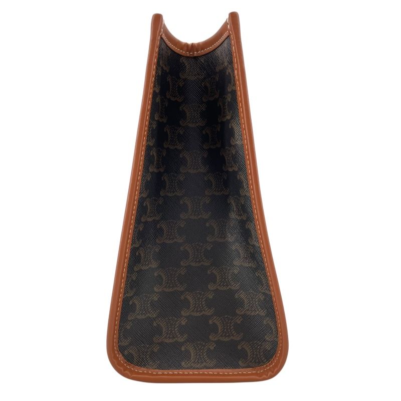 CELINE Horizontal Cabas Brown Trionf Canvas Shoulder Bag