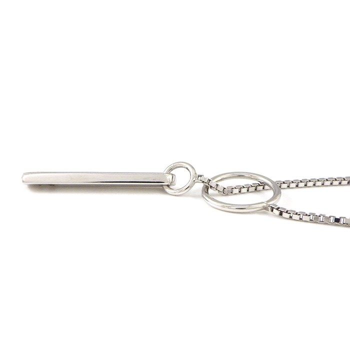 GUCCI Lariat Necklace in K18 White Gold - Exquisite Craftsmanship